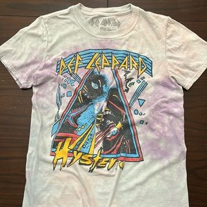 Pour Some Sugar On Me in this Def Leppard tie-dye Band Tee